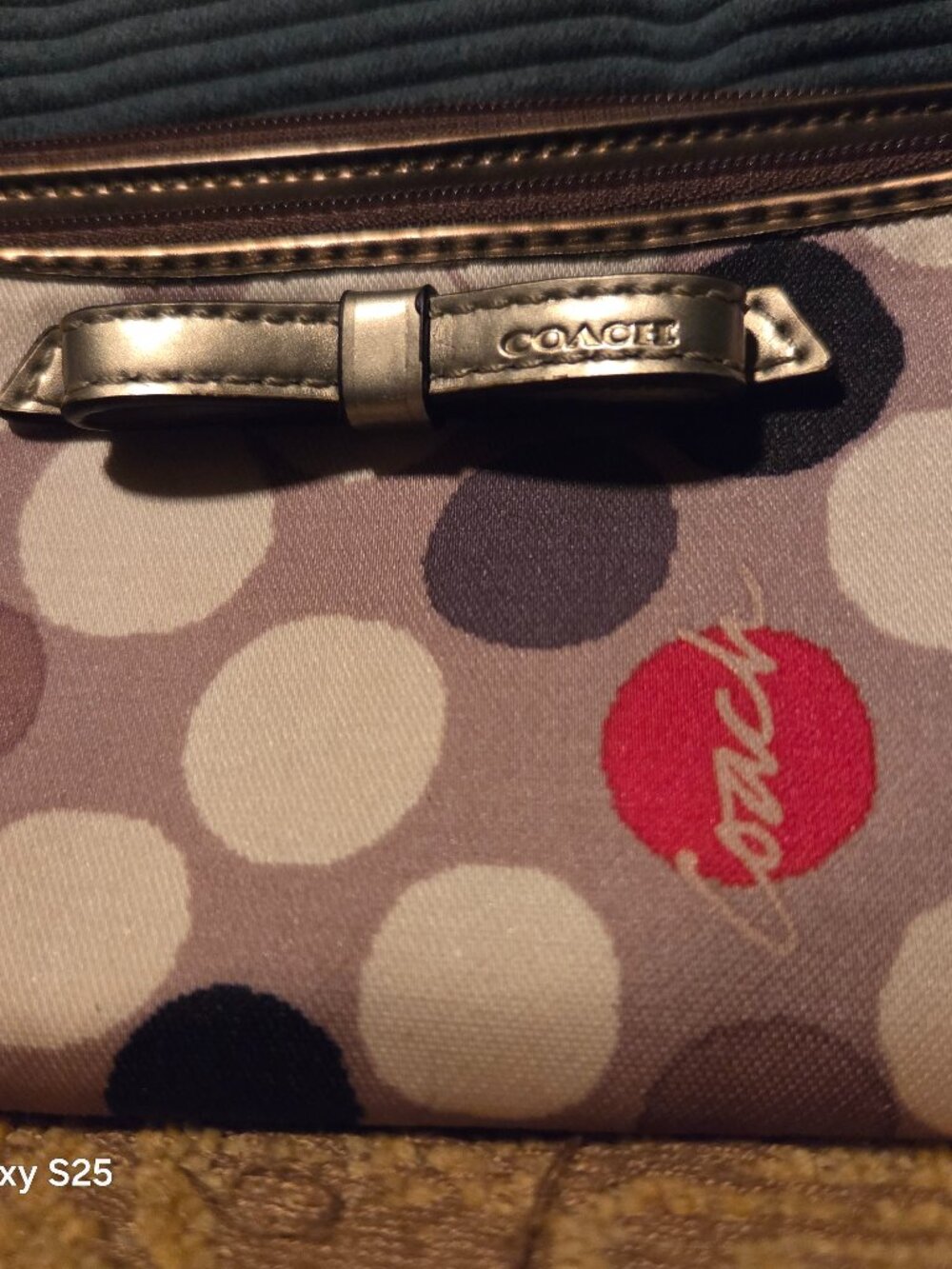 Coach Poppy Floral Double Zip Wristlet